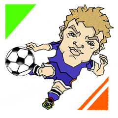 イラストDEサッカー観戦☆日本バージョン