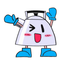 [LINEスタンプ] やかんの妖精ケトるん