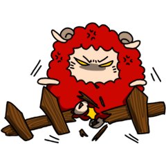 [LINEスタンプ] A cat in sheep's clothing.