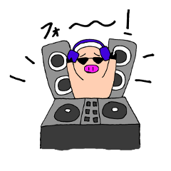 [LINEスタンプ] DJ ハナブタの画像（メイン）