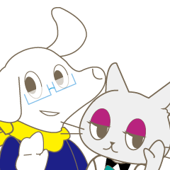 [LINEスタンプ] おっくんとえんちゃん