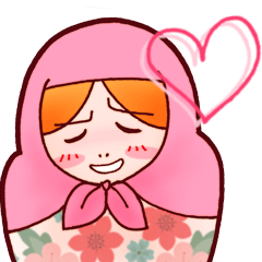 [LINEスタンプ] 嘆きのマトリョーシカちゃん