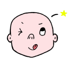 [LINEスタンプ] つるぴかちゃん