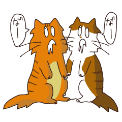 [LINEスタンプ] よだれねこの脱力生活の画像（メイン）