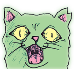 [LINEスタンプ] キモゆる野良猫