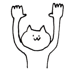 [LINEスタンプ] 無表情ゆるねこ