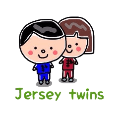 [LINEスタンプ] Jersey twinsの画像（メイン）