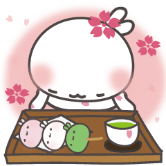 [LINEスタンプ] サクラうさぎ ほんわか編の画像（メイン）