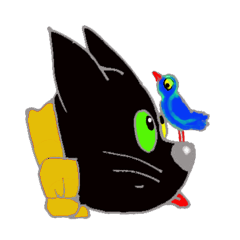 [LINEスタンプ] 帽子猫キースの画像（メイン）