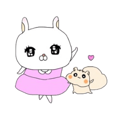 [LINEスタンプ] マドモアゼルうさ子の画像（メイン）