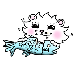 [LINEスタンプ] まるしろねこ