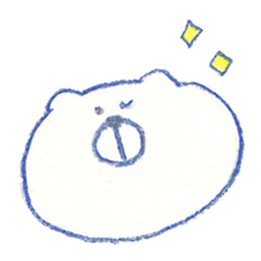 [LINEスタンプ] 無表情しろくま