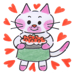 [LINEスタンプ] おいで、ちび猫ももちゃん！