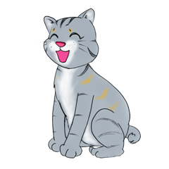 [LINEスタンプ] Kod the twisted tail catの画像（メイン）