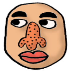 [LINEスタンプ] 鼻もげら