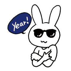 [LINEスタンプ] Rock'n Beat Bunny