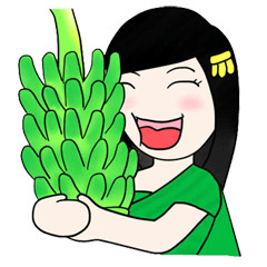 [LINEスタンプ] Tani banana tree ghostの画像（メイン）