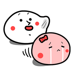 [LINEスタンプ] かわいい餅ブルースの画像（メイン）