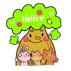 [LINEスタンプ] 森のともだち