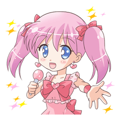 [LINEスタンプ] ミーハー！アイドルの画像（メイン）