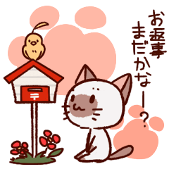 [LINEスタンプ] かまってちびシャムちゃんの画像（メイン）