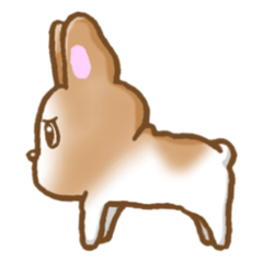 [LINEスタンプ] フレンチブルドッグ 自信のない犬