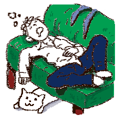 [LINEスタンプ] サラリーマンとわんこ