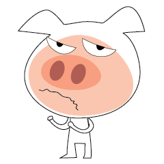 [LINEスタンプ] Grumpy Pig