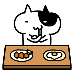 [LINEスタンプ] しろくろねこさん2