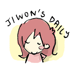 [LINEスタンプ] Jiwon's dailyの画像（メイン）