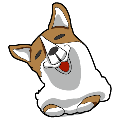 [LINEスタンプ] ゆるいコーギー
