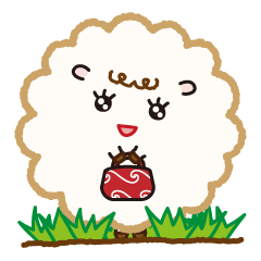 [LINEスタンプ] ひつじの、のんのん。