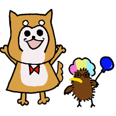 [LINEスタンプ] はちおくん（のんびり柴いぬ）