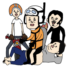 [LINEスタンプ] 男子40人集めましたの画像（メイン）