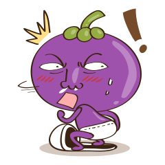 [LINEスタンプ] Mr. Mangosteen