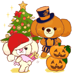 [LINEスタンプ] ココとリリ★クリスマス/ハロウィーン/新年