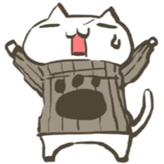 [LINEスタンプ] 縦セタを着た猫の画像（メイン）