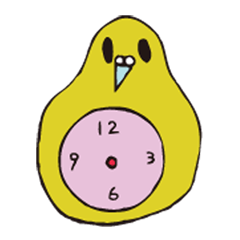 [LINEスタンプ] 鳩時計のぽっぽちゃんの画像（メイン）