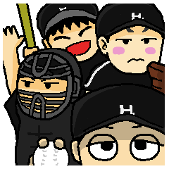 [LINEスタンプ] ほっこり野球部
