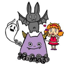 [LINEスタンプ] 魔界のゆかいな仲間たちの画像（メイン）