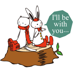 [LINEスタンプ] べそねこ with ゆー～二匹の何気ない日常～