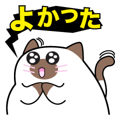 [LINEスタンプ] ミョウザー、太い猫