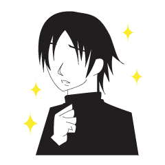 [LINEスタンプ] ナルシスト男