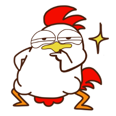 [LINEスタンプ] Koshiro : Funny Chicken