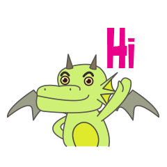 [LINEスタンプ] ドラゴンの画像（メイン）