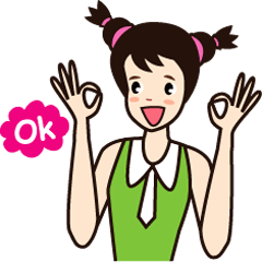 [LINEスタンプ] Hiroko ＆ Friendsの画像（メイン）