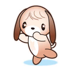 [LINEスタンプ] 星柄の犬