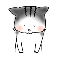 [LINEスタンプ] 猫のひねちゃんの画像（メイン）