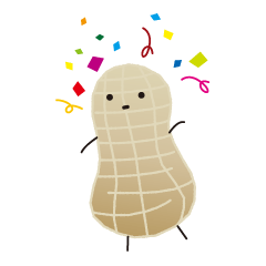 [LINEスタンプ] ぴいなつさん！