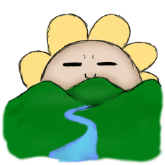 [LINEスタンプ] 花かもしれない